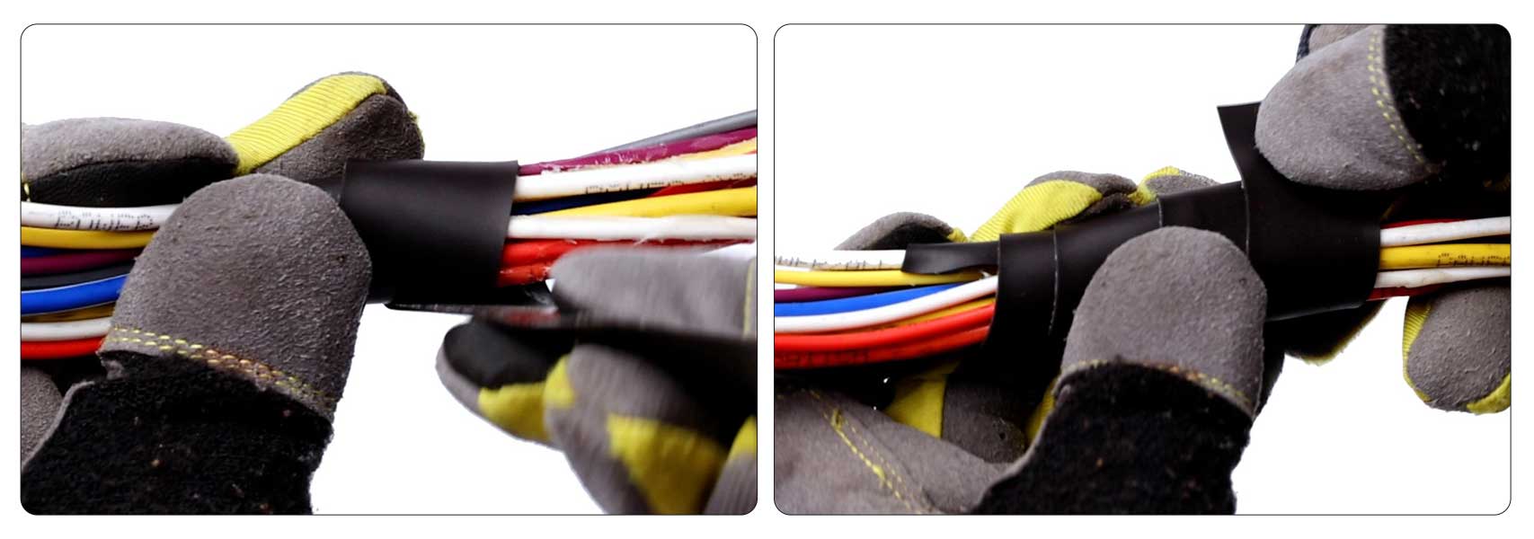 纏繞磁帶，每個(gè)纏繞處重疊